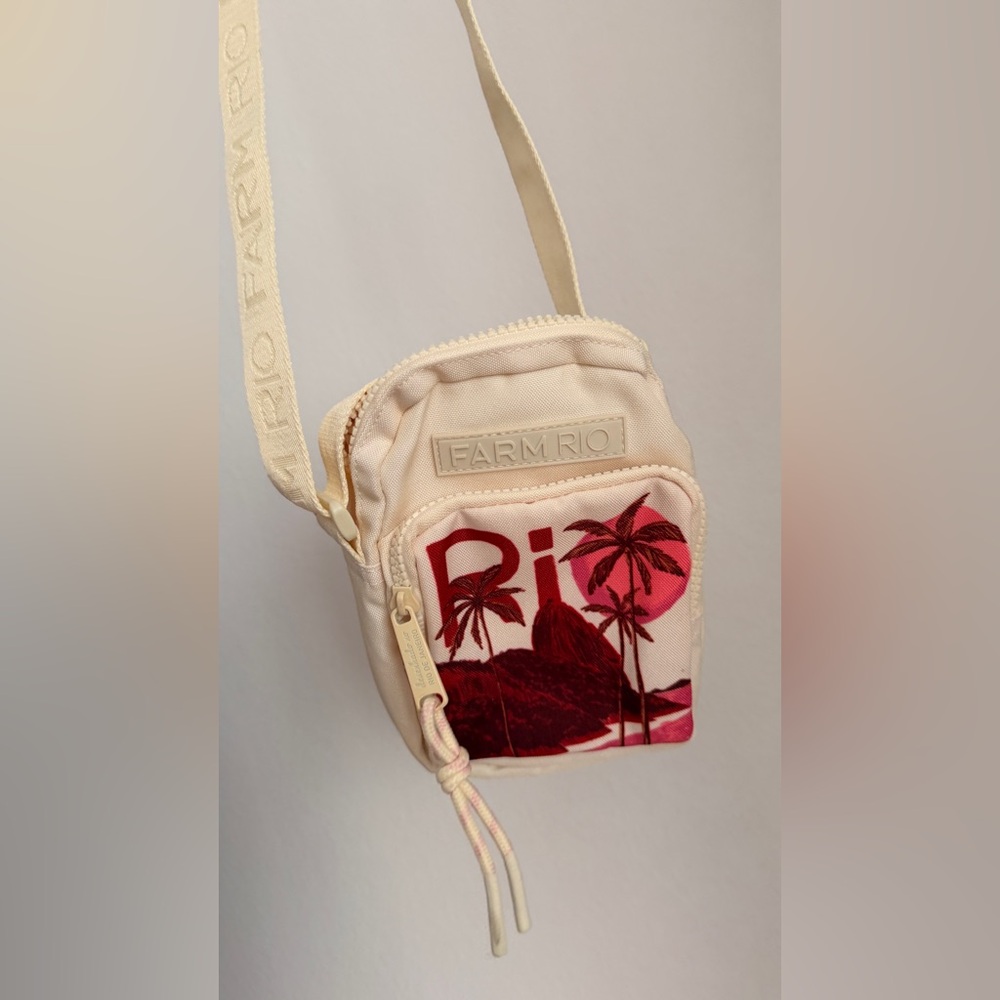 FARM Rio Cream and Pink Crossbody bag
